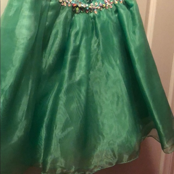 Green Homecoming Dress - Picture 5 of 7